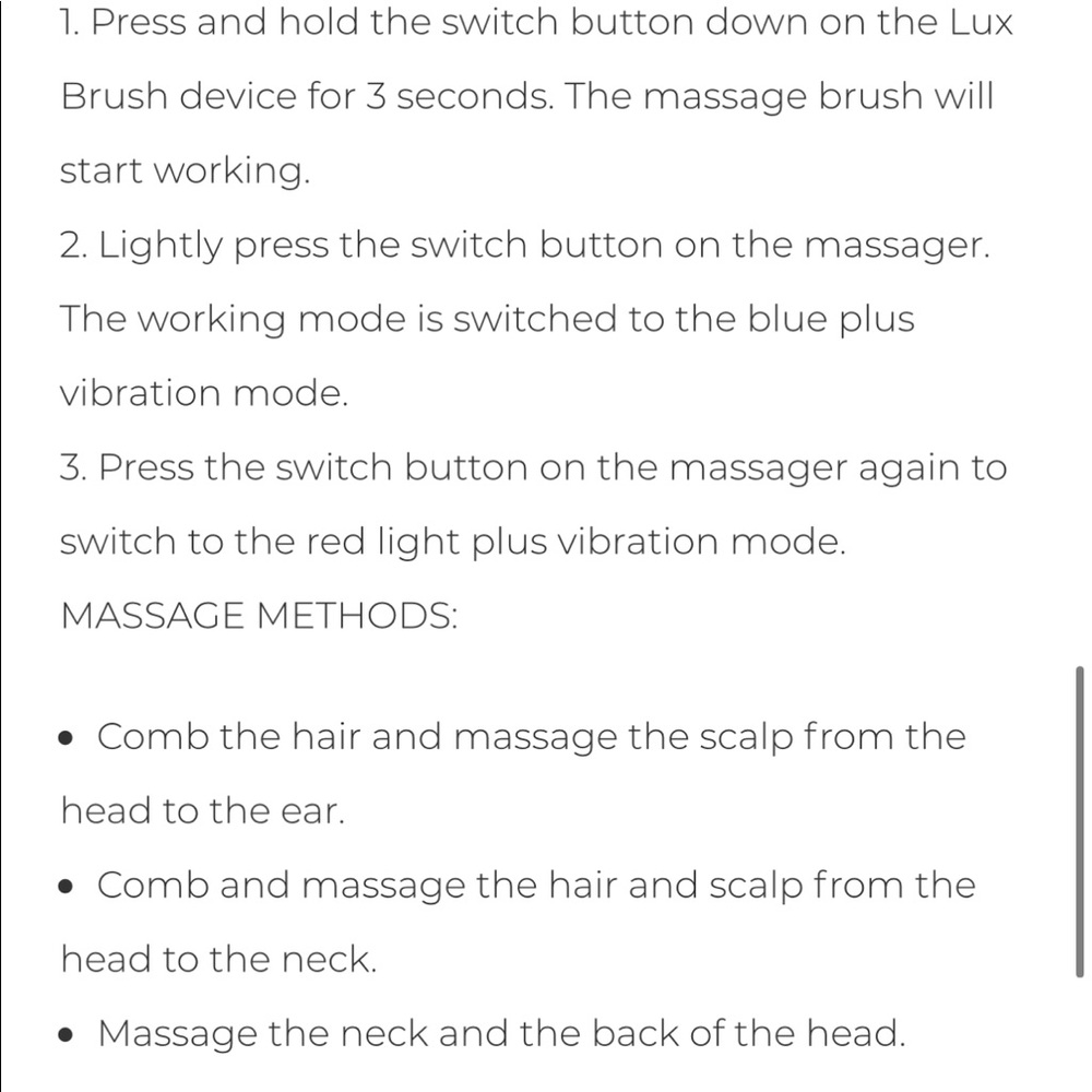 OPATRA Lux Brush! New! Light and massage beauty treatment for hair/scalp - Picture 9 of 9